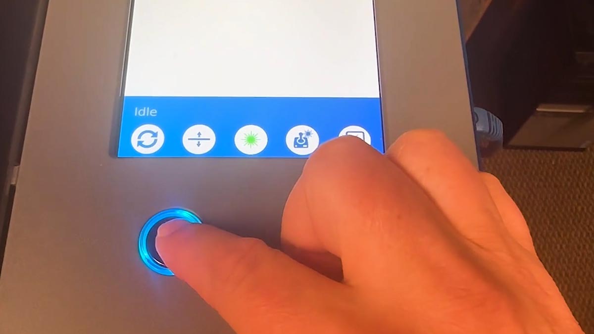 Press the Go button With your job selected, press the Go button