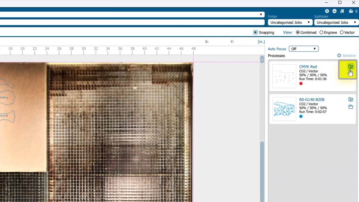 Import Settings click the material preset icon to import settings