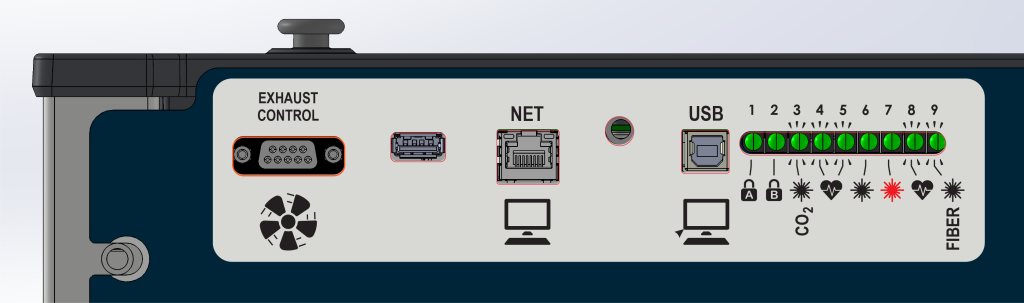 LC1000 – Control Module Port and LED Overview