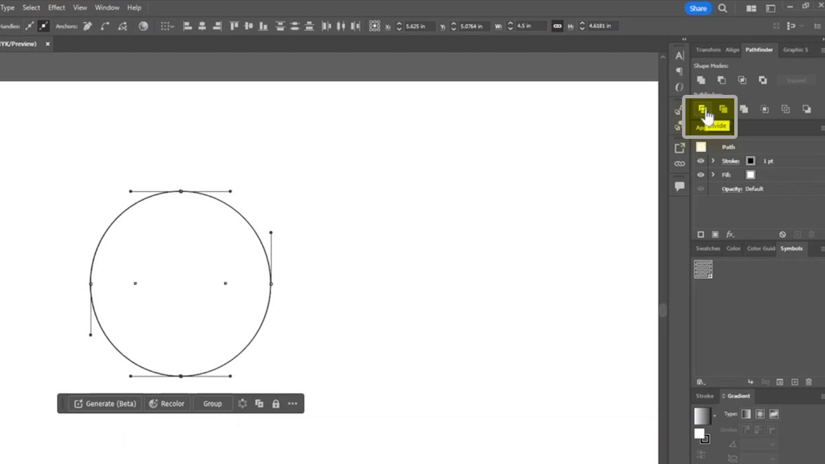 Click Divide Path Click Divide Path