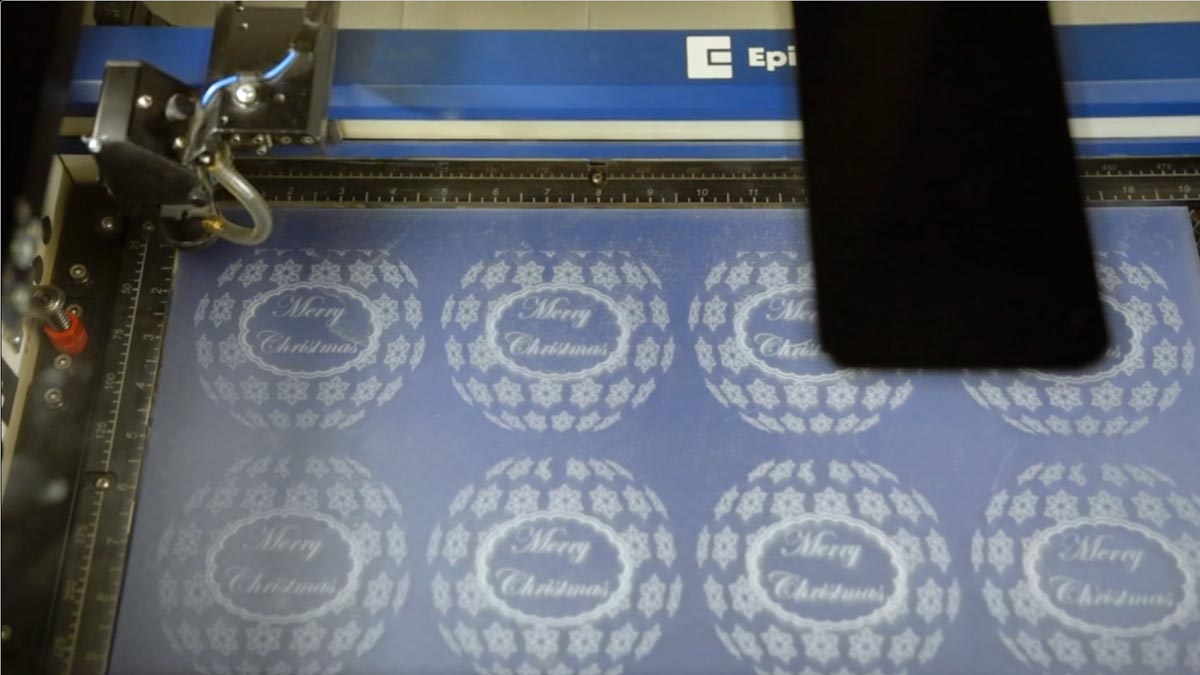 Engraved using our CO2 System Engrave using one of our CO2 Machines 3D sphere design