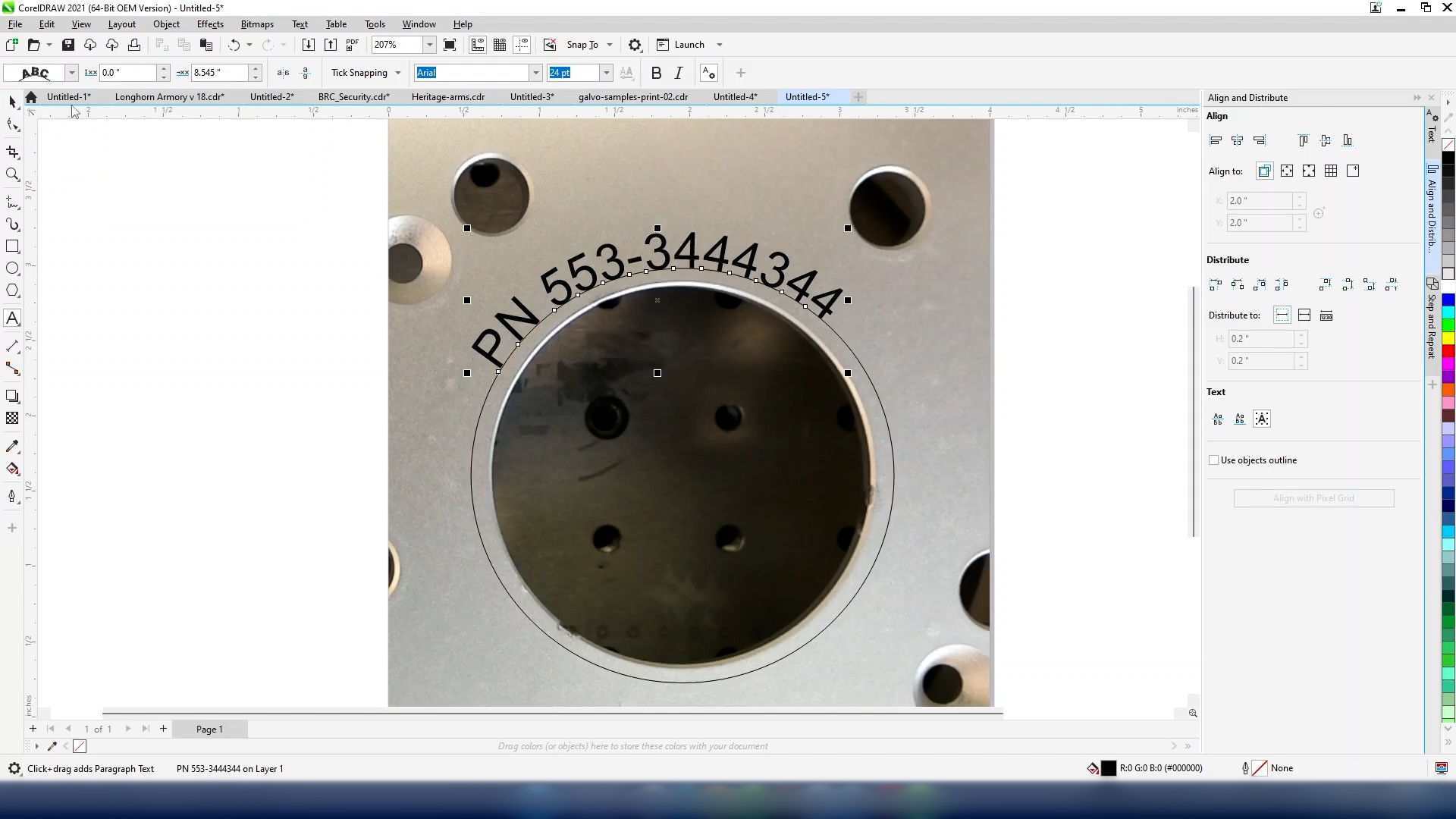 custom shaped artwork