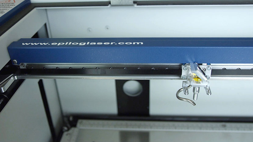 The Mini/Helix's X-Axis Assembly. Close-up of the X-Axis Assembly