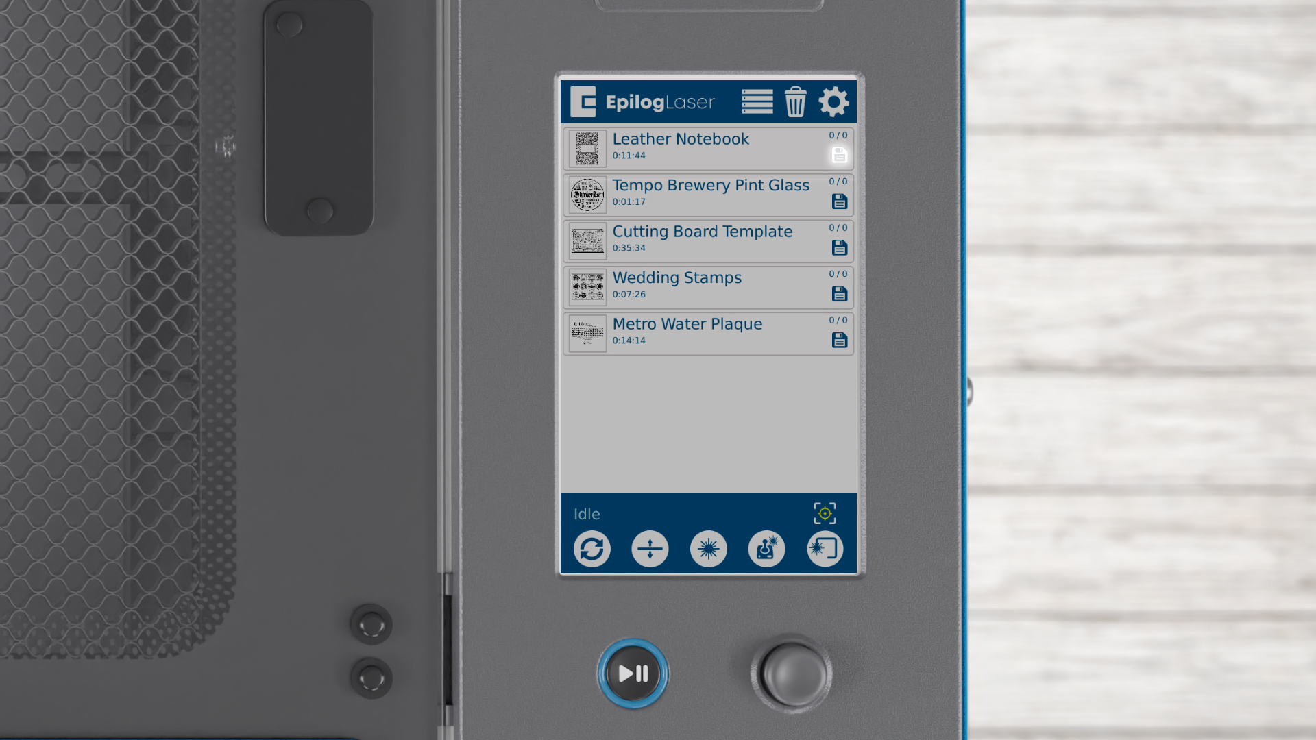 display panel job listing now shows permanently saved