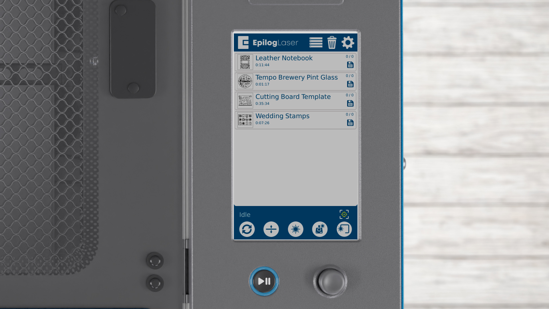 display panel the job has now been removed from the list