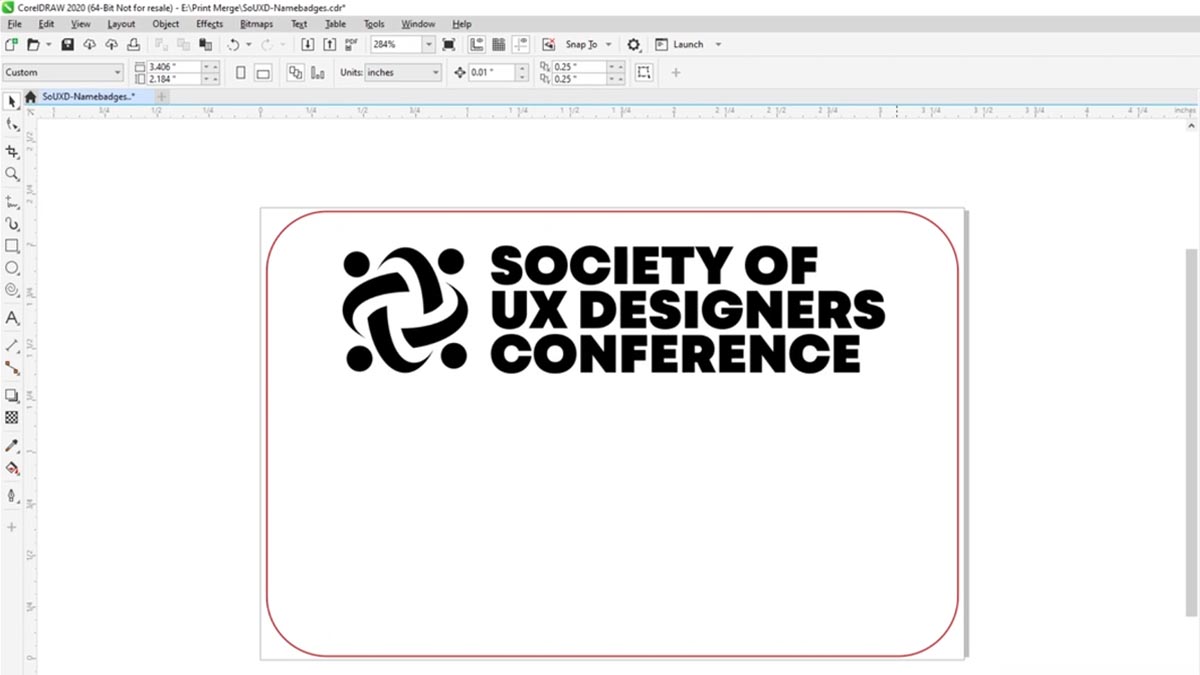 name badge template ready to customize for print merge