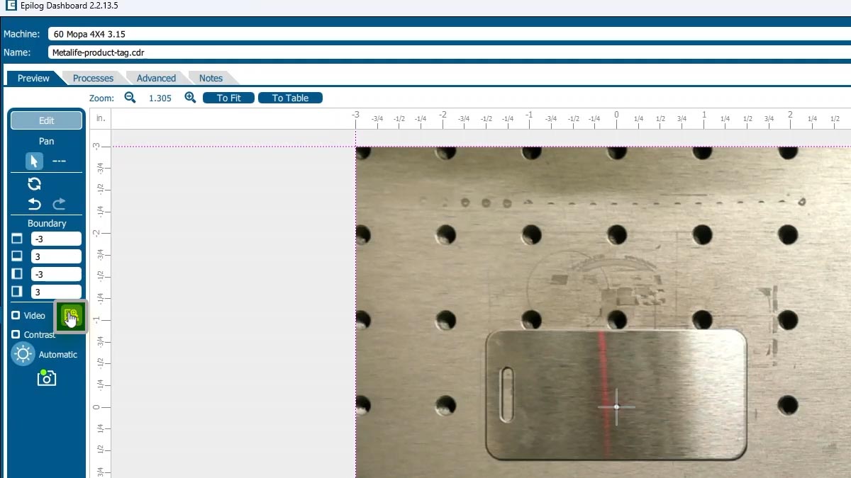 Select the Copy Background Image icon Select the Copy Background Image icon in the menu bar