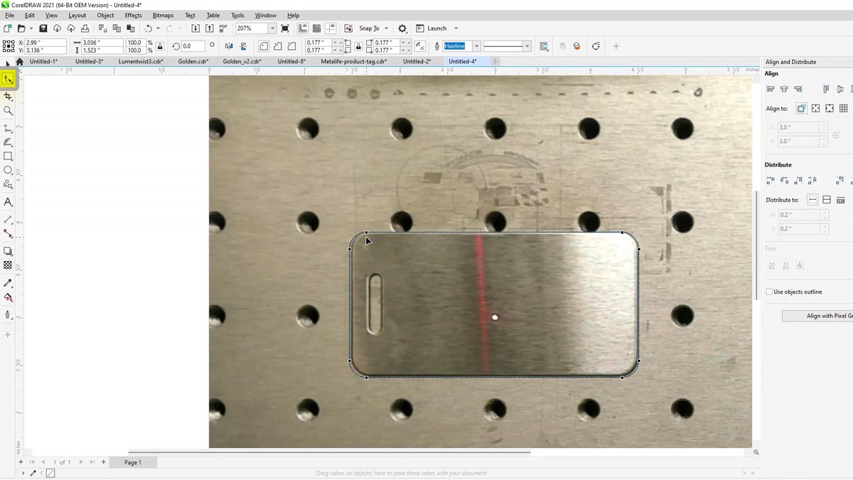 Draw a box the size of the tag Draw a box the size of the tag