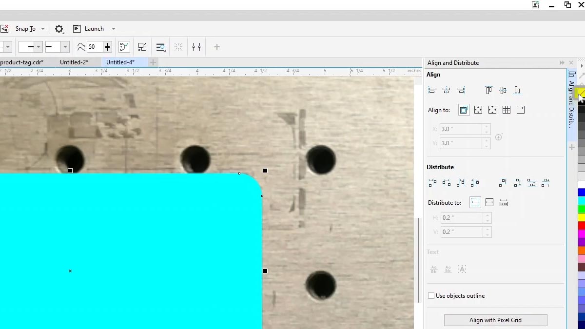 Turn off Outlines Turn off the outlines on both boxes