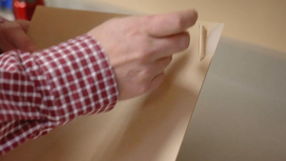 Peeling the adhesive backing can be a real pain