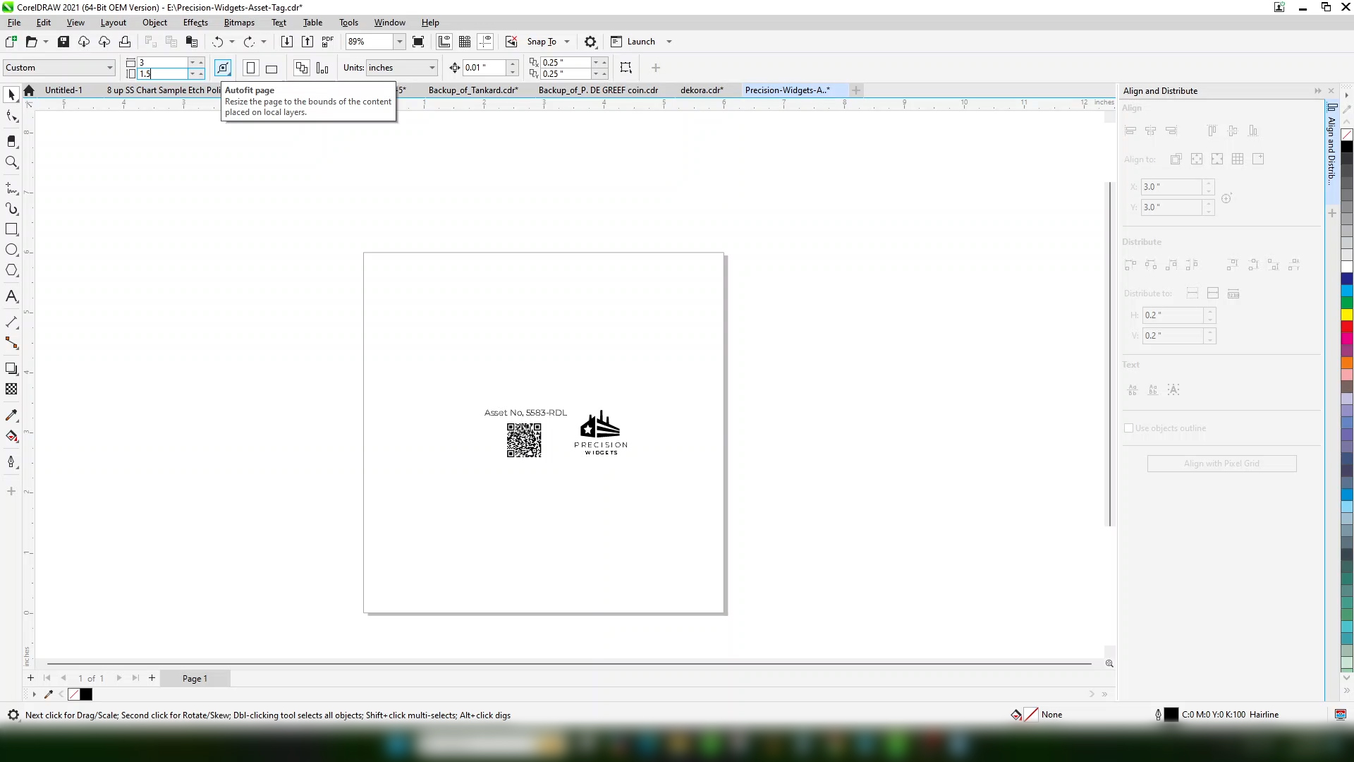 Position your artwork