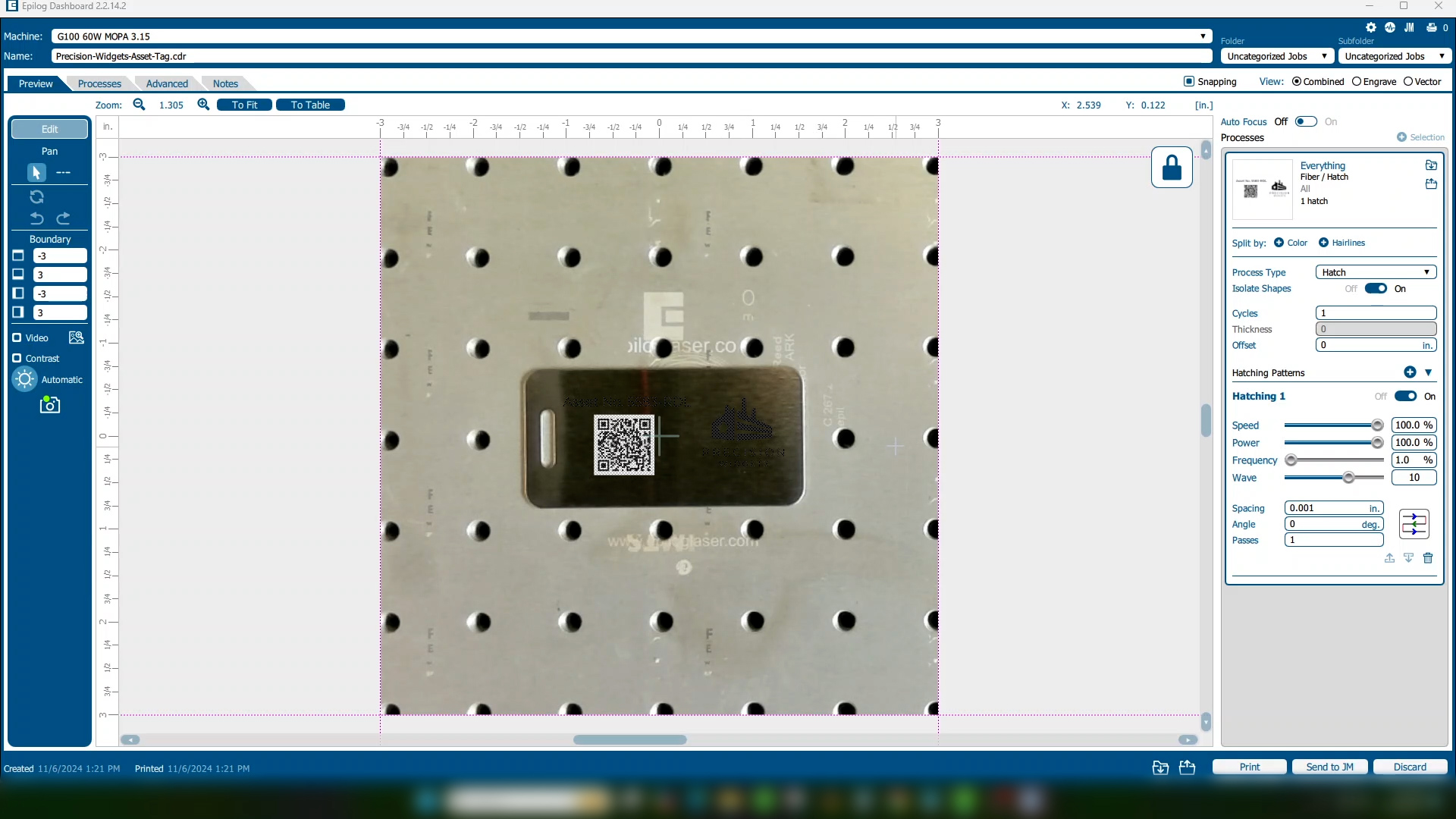 Position using the camera