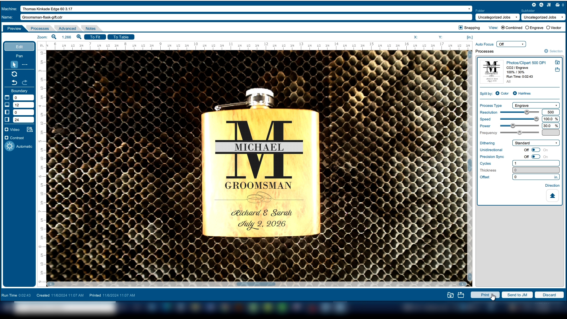 Material Preset Choose anodized aluminum preset