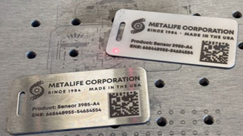 Creating a Readable Barcode on Stainless Steel