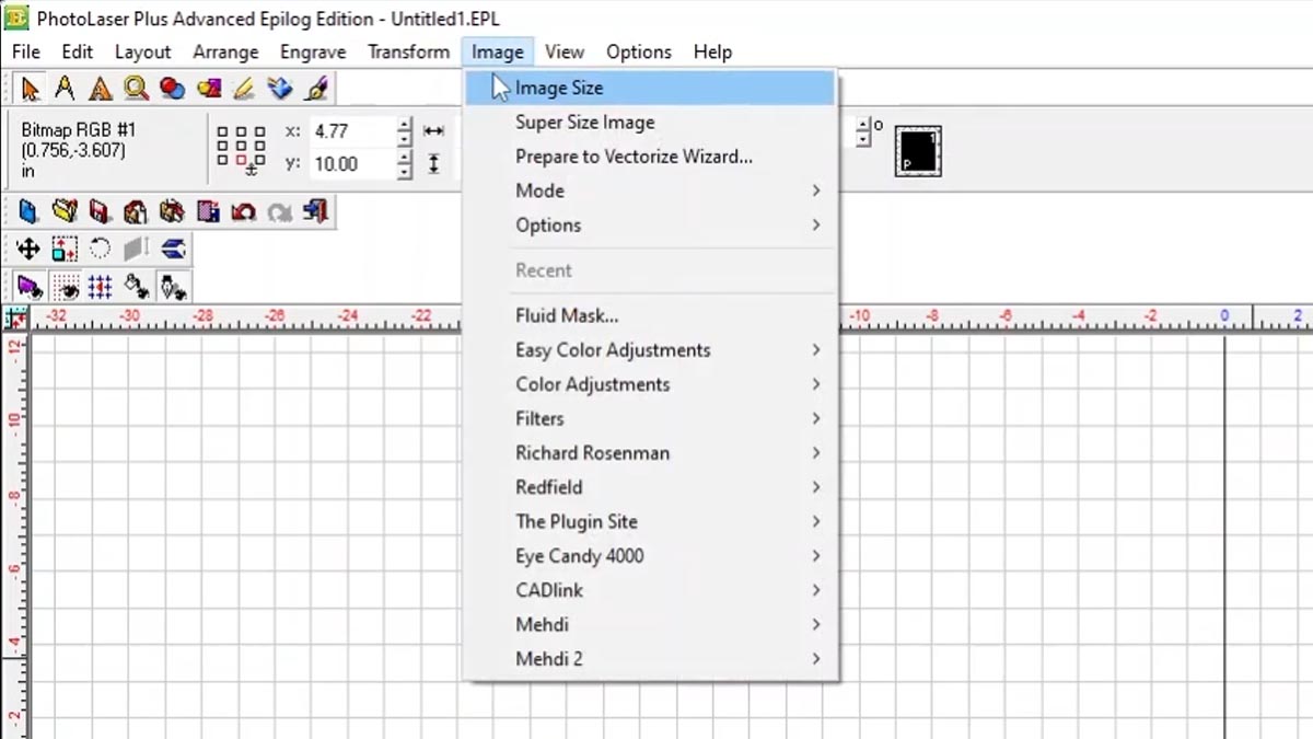 Change the image size change image size