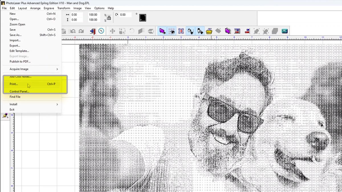 Print to the Laser Print to the laser