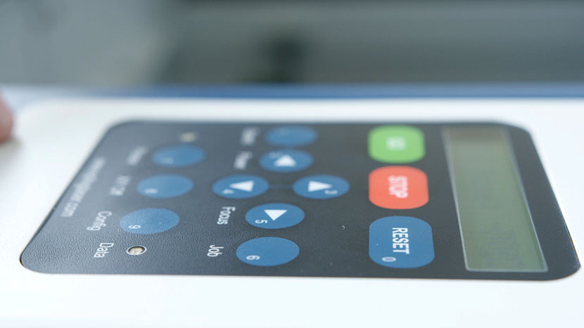 The control panel is your way to access the Zing's set of features. The Zing control panel.