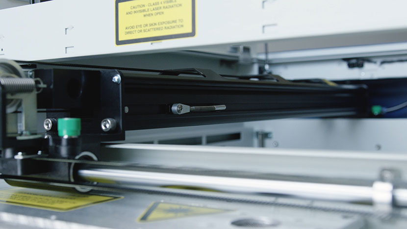 The Zing's X-Axis Assembly. Close-up of the X-Axis Assembly