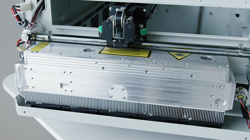 The CO2 laser tube is the heart and soul of the machine. The Zing laser tube.